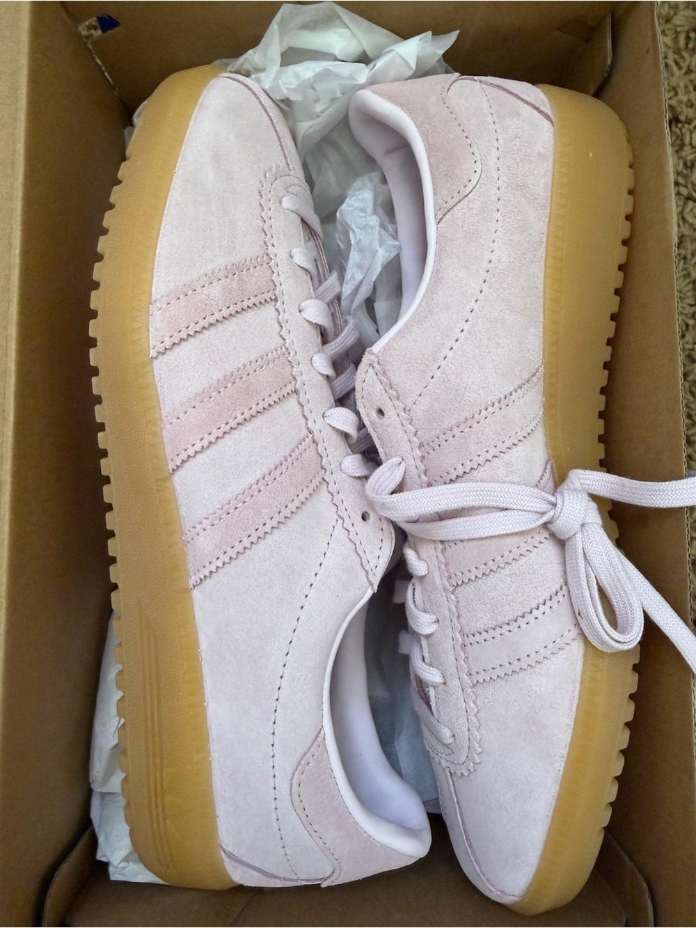 adidas Women's Blush Suede Bermuda Sneakers NEW IN BOX
